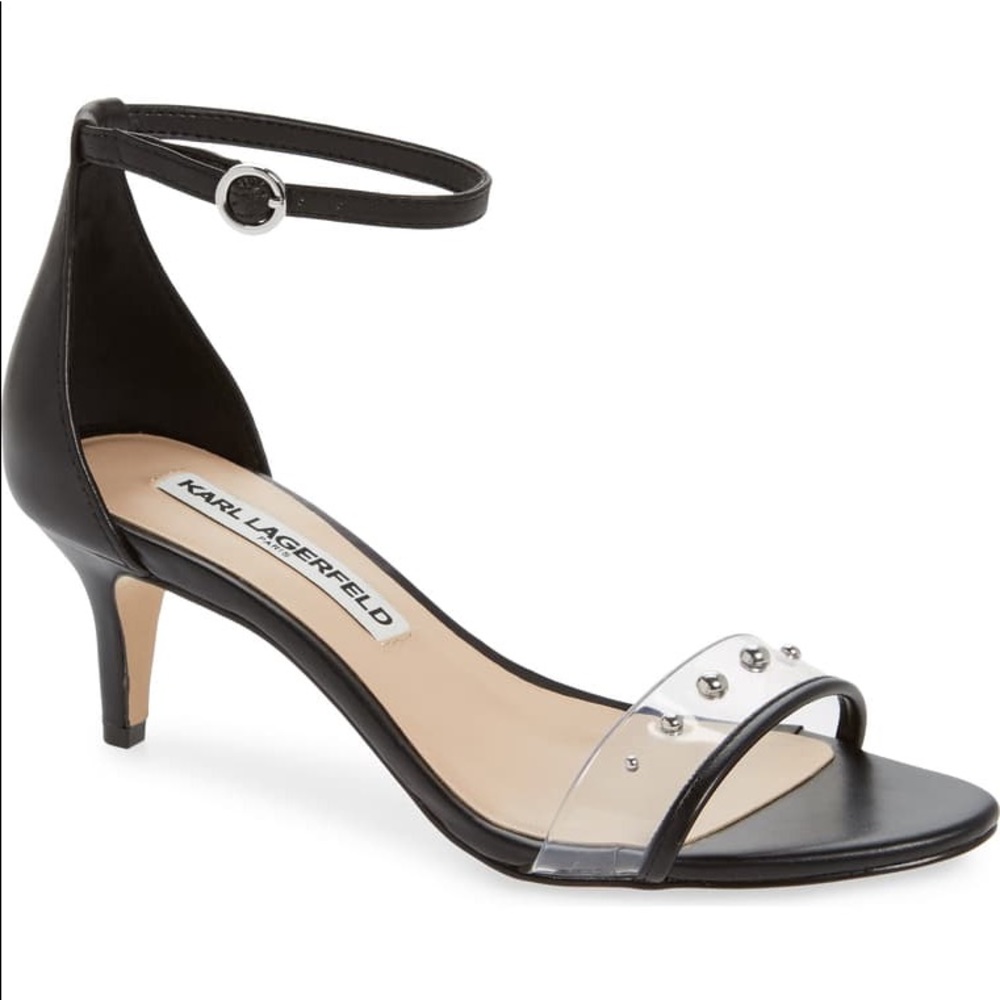 Karl Lagerfeld Paris Dixie Studded Strap Sandals - Picture 1 of 8
